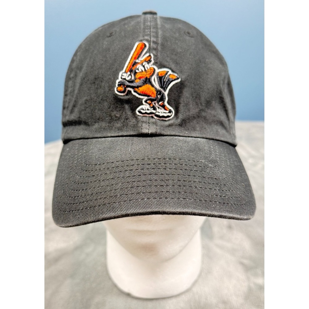Vintage Baltimore‎ Orioles Mens Strapback Hat Black Cartoon Bird Logo Cap